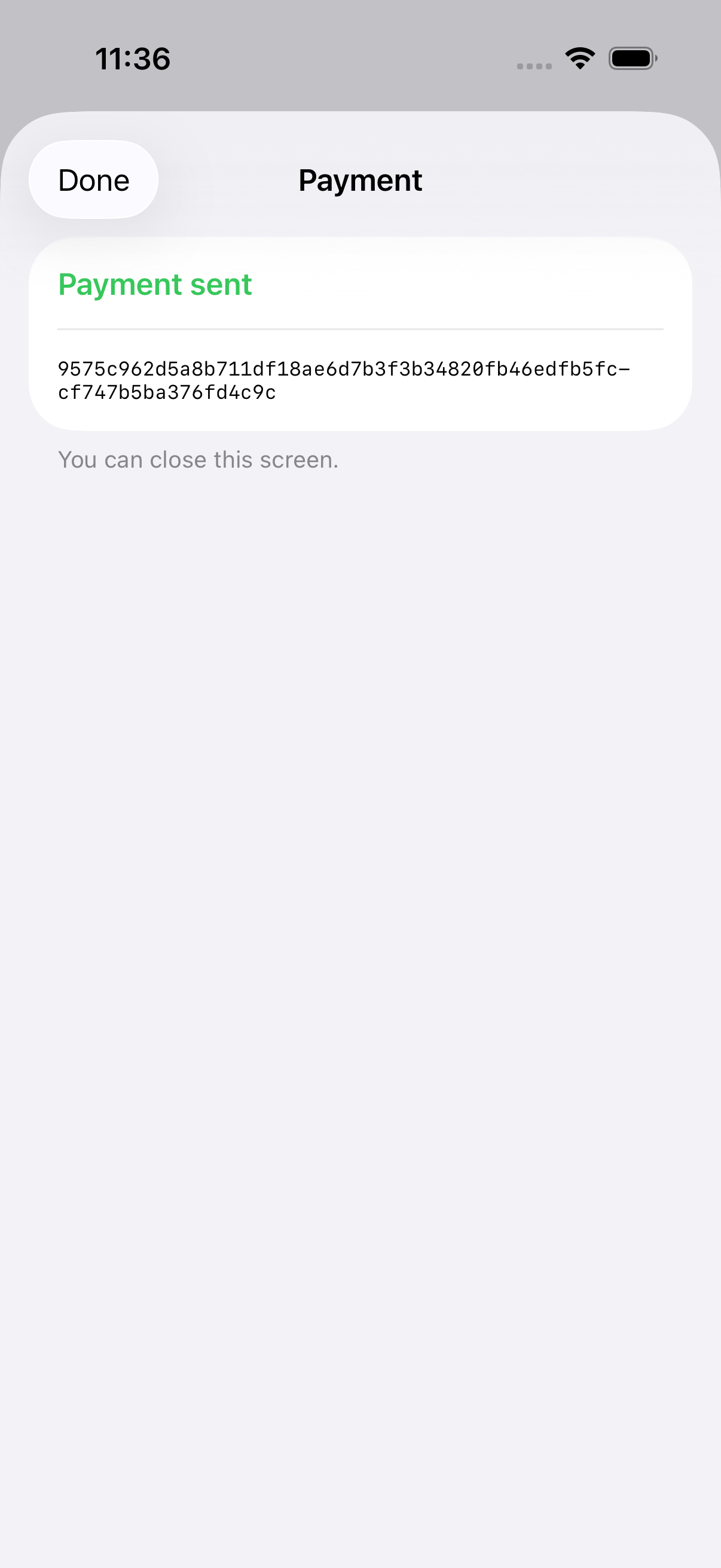 Winnow on iPhone: both signed, sent.
